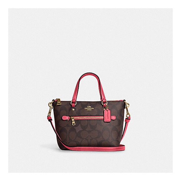 Coach Handbags - Coach Mini Gallery Crossbody - Brown/Watermelon